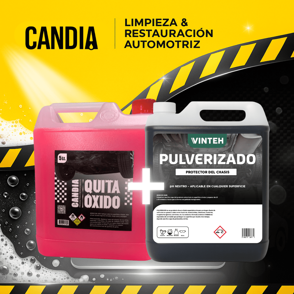 Quita Oxido + Pulverizado 5LTS Candia ducha grafitada