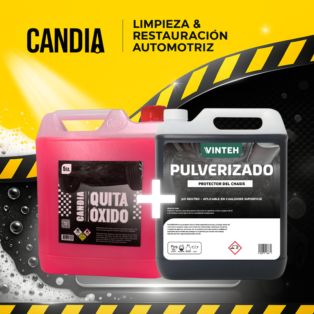 Quita Oxido + Pulverizado 5LTS Candia ducha grafitada