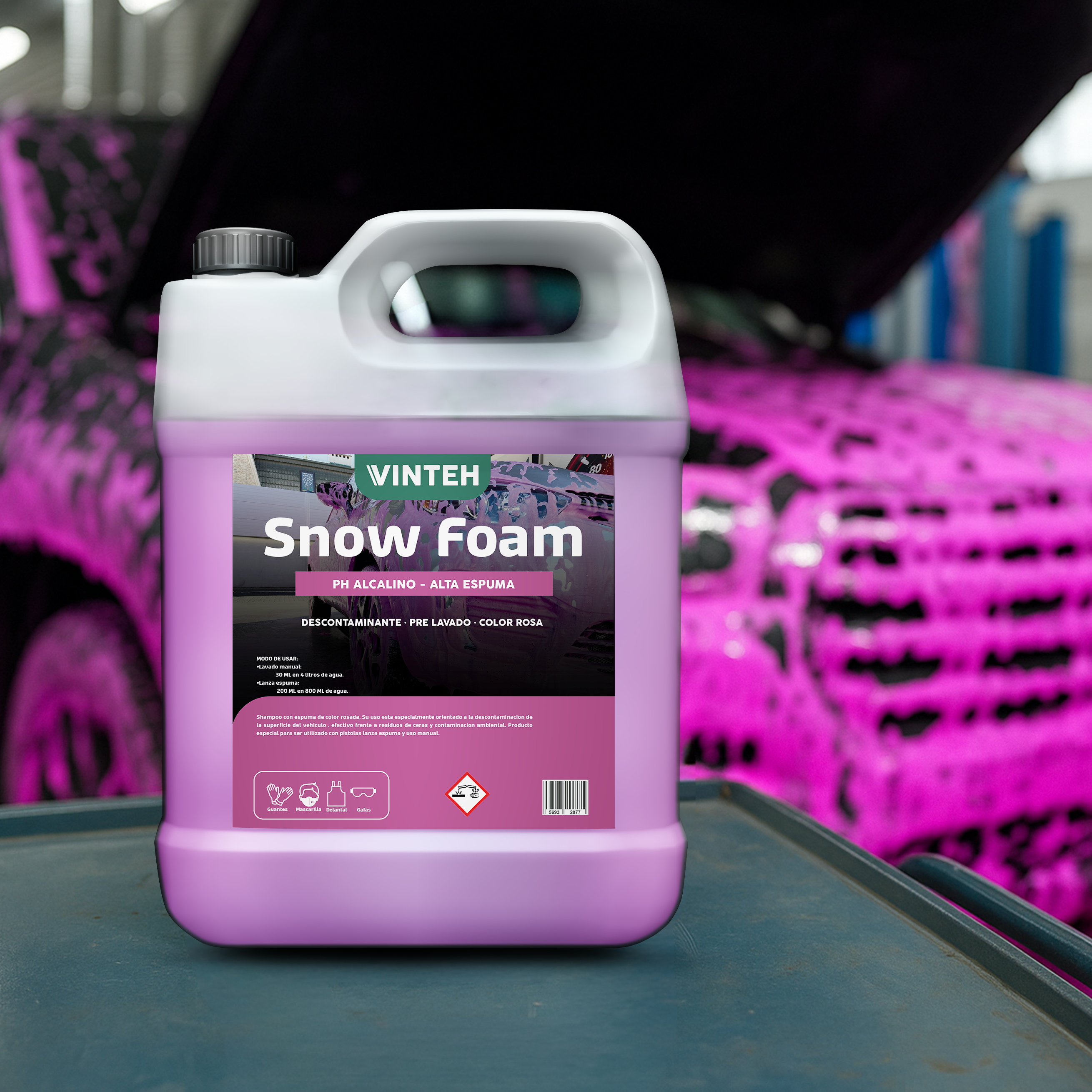 Shampoo para Autos/Furgones/camiones - 5 Litros